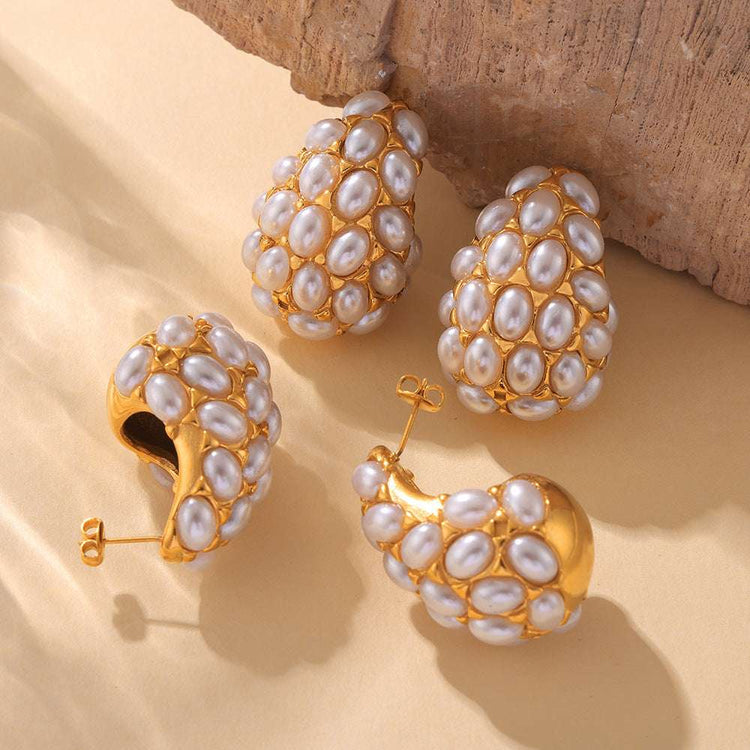 Mukhti Pearl Earrings - Shanakht