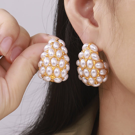 Mukhti Pearl Earrings - Shanakht